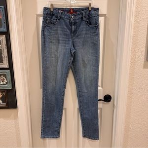 Vintage Straight Leg Shuffle Jeans Ooh La La Women's Blue Denim 12 - Sasson